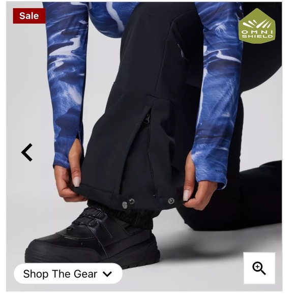 Columbia Roffee Ridge VI black snow pants sz 14 - Picture 12 of 14